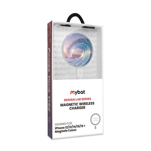 MyBat Design Lab Magnetic Wireless Charger - Silver - Dreamy Waves - MCGWIRC18SL-379-8.jpg