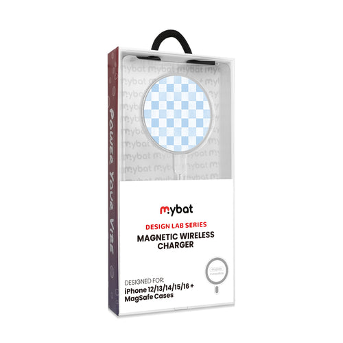 MyBat Design Lab Magnetic Wireless Charger - Silver - Sky Blue Check - MCGWIRC18SL-478-8.jpg