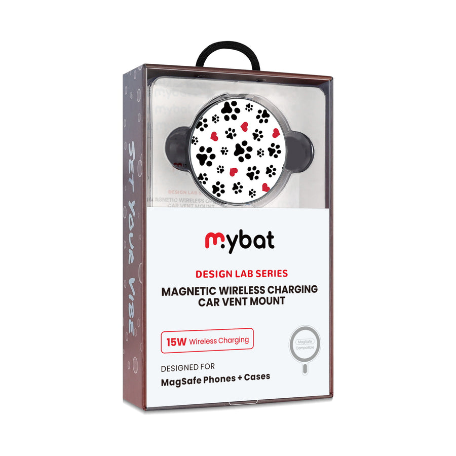 MyBat Design Lab Magnetic Wireless Charging Vent Mount - Black - Paw Prints and Hearts - MCGWIRC21BK-001-10.jpg
