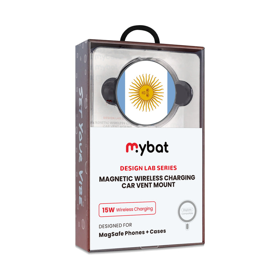 MyBat Design Lab Magnetic Wireless Charging Vent Mount - Black - Argentinian Flag - MCGWIRC21BK-031-10.jpg