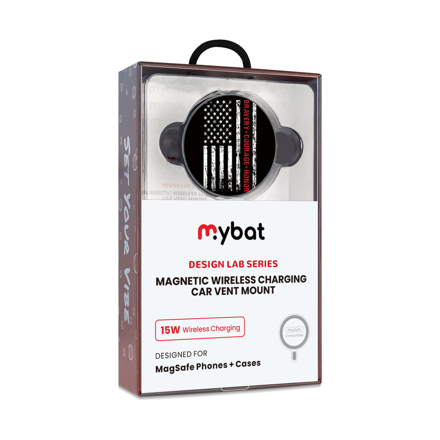 MyBat Design Lab Magnetic Wireless Charging Vent Mount - Black - Firefighter Flag - MCGWIRC21BK-041-10.jpg