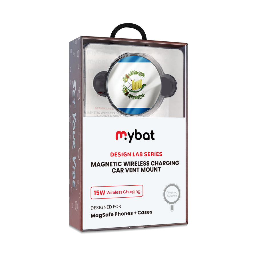 MyBat Design Lab Magnetic Wireless Charging Vent Mount - Black - Guatemalan Flag - MCGWIRC21BK-045-10.jpg