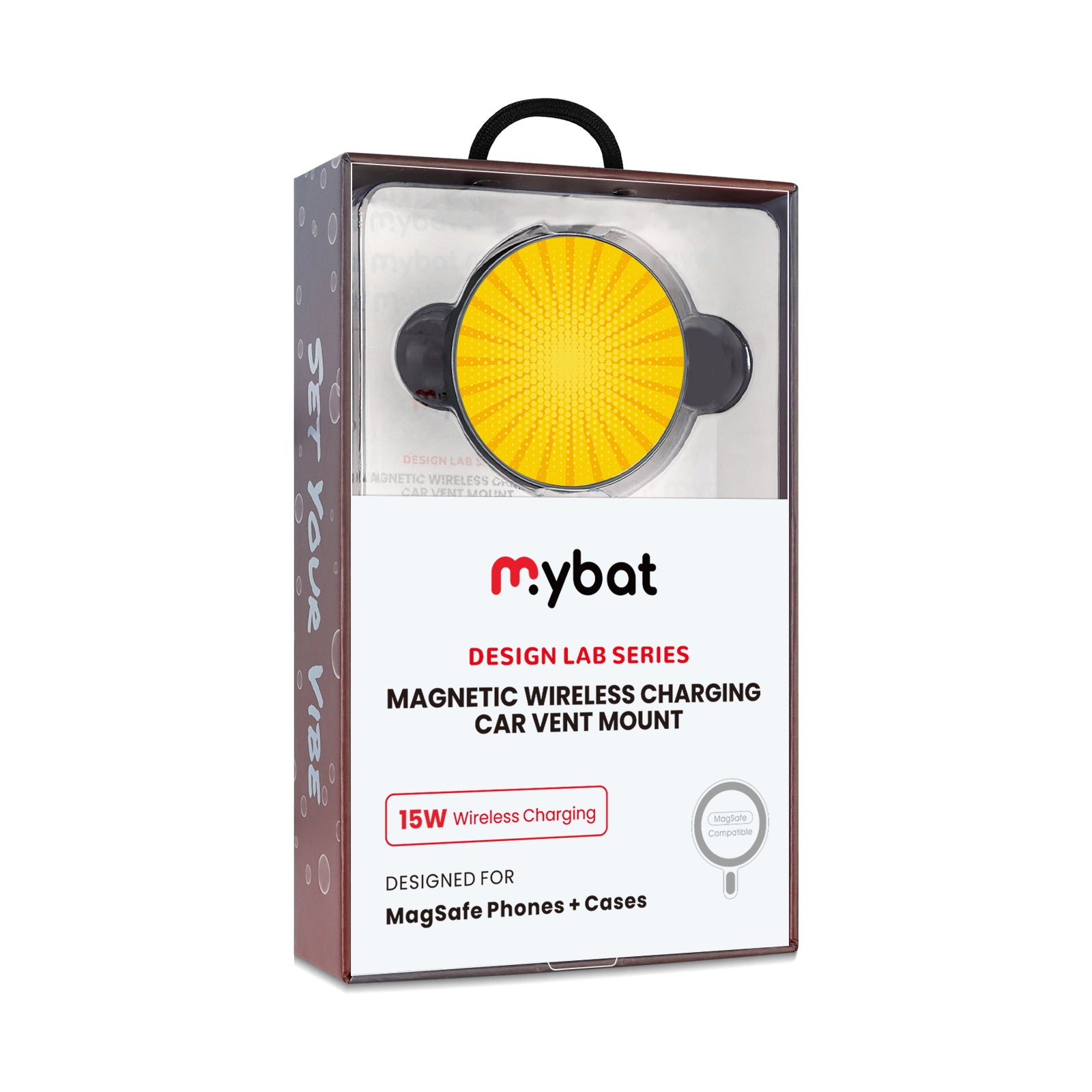 MyBat Design Lab Magnetic Wireless Charging Vent Mount - Black - Pop Art - MCGWIRC21BK-103-10.jpg