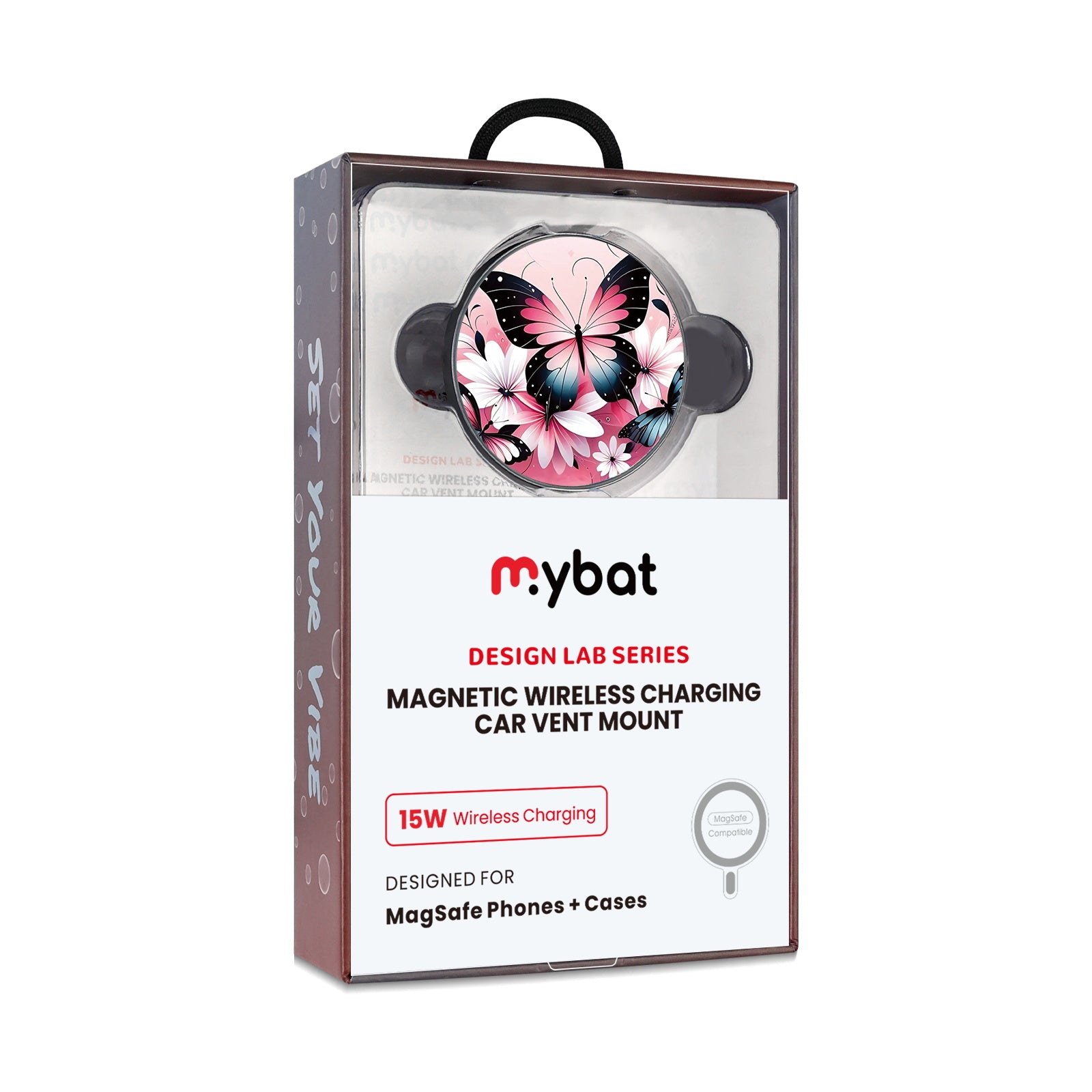 MyBat Design Lab Magnetic Wireless Charging Vent Mount - Black - Butterfly Bouquet - MCGWIRC21BK-184-10.jpg