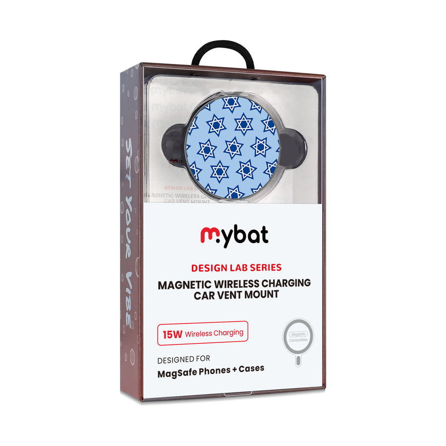MyBat Design Lab Magnetic Wireless Charging Vent Mount - Black - Star of David - MCGWIRC21BK-279-10.jpg