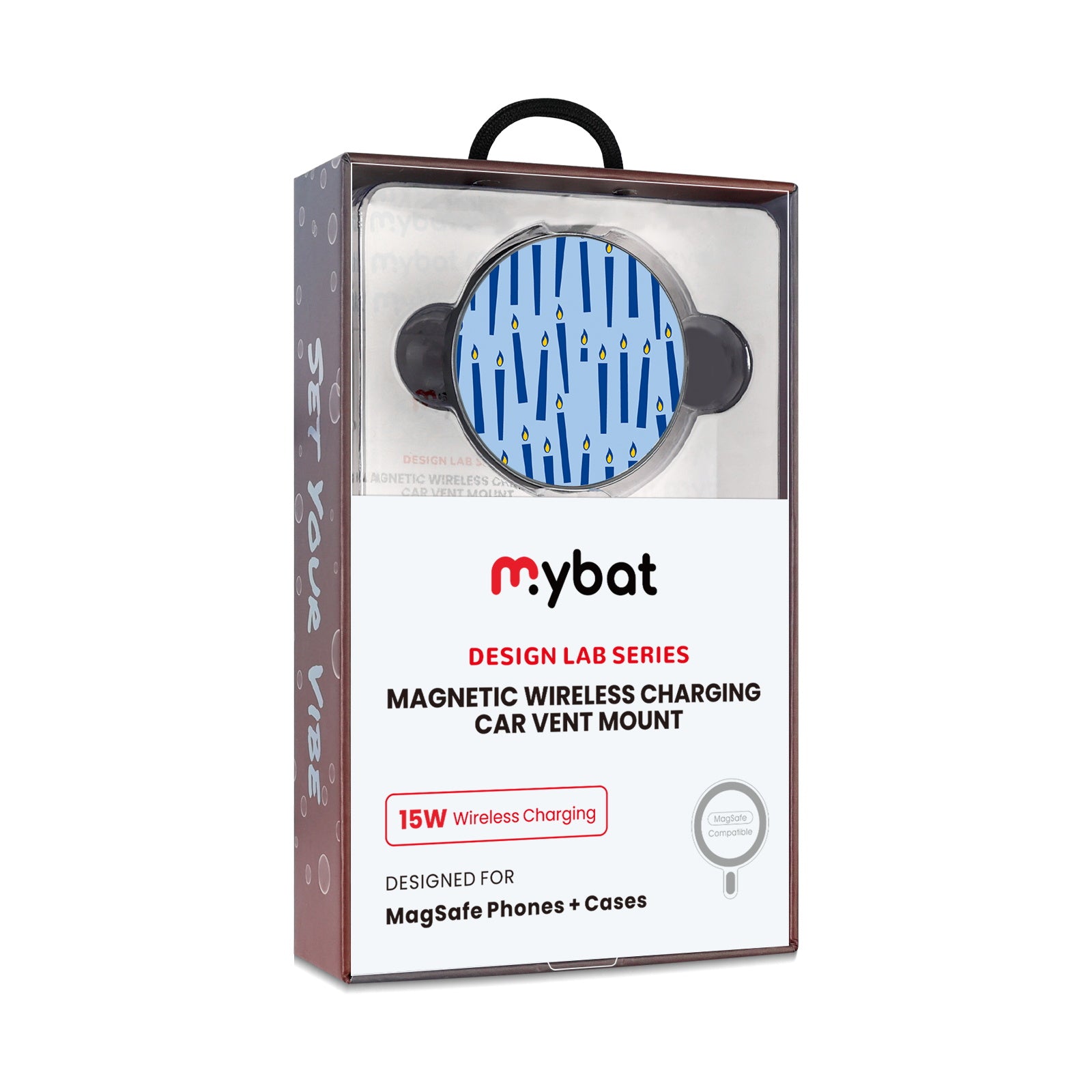 MyBat Design Lab Magnetic Wireless Charging Vent Mount - Black - Menorah Candle - MCGWIRC21BK-281-10.jpg