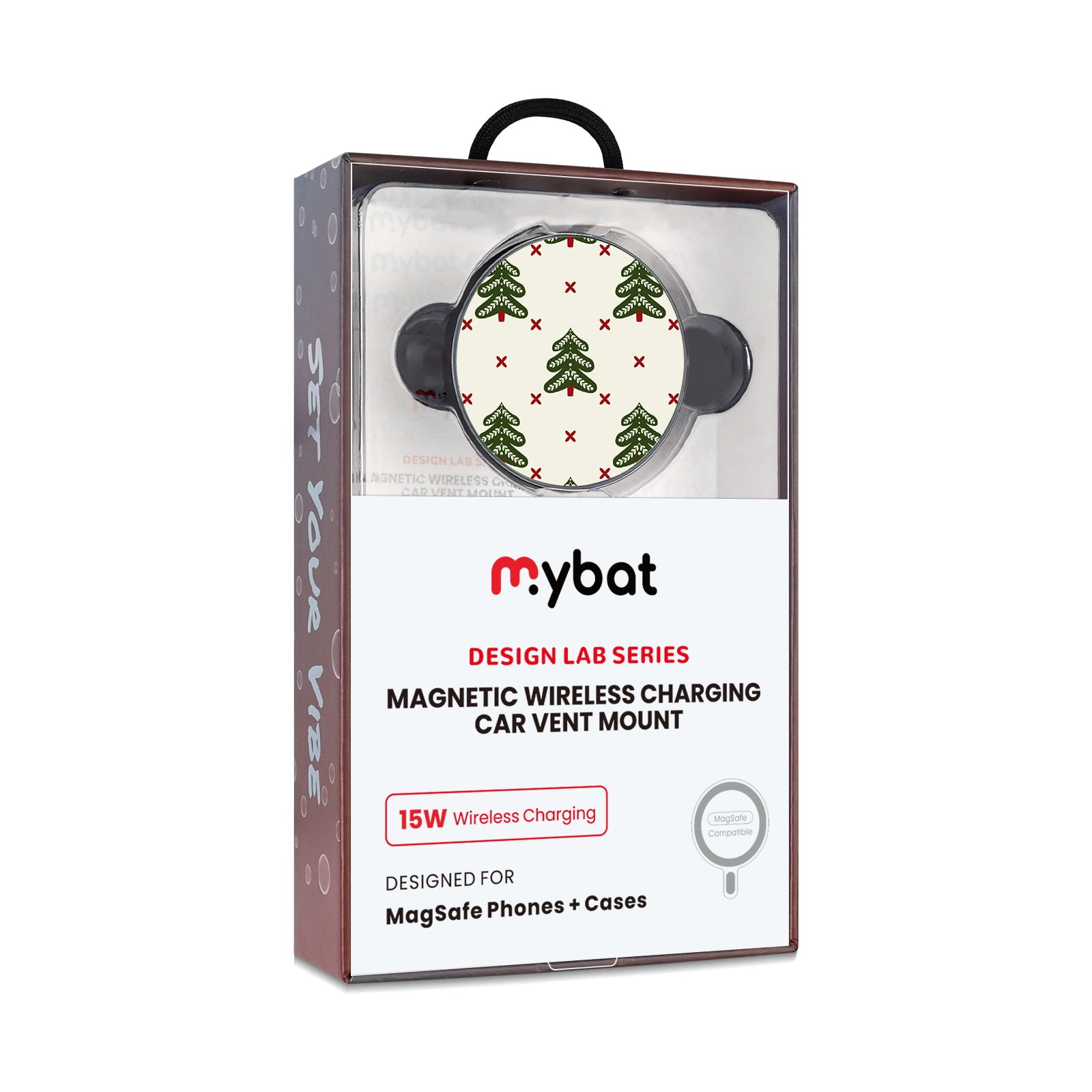 MyBat Design Lab Magnetic Wireless Charging Vent Mount - Black - O Christmas Tree - MCGWIRC21BK-291-10.jpg