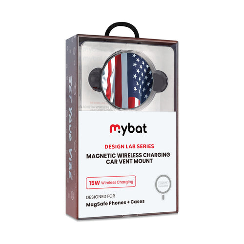 MyBat Design Lab Magnetic Wireless Charging Vent Mount - Black - Waving USA FLag - MCGWIRC21BK-367-10.jpg