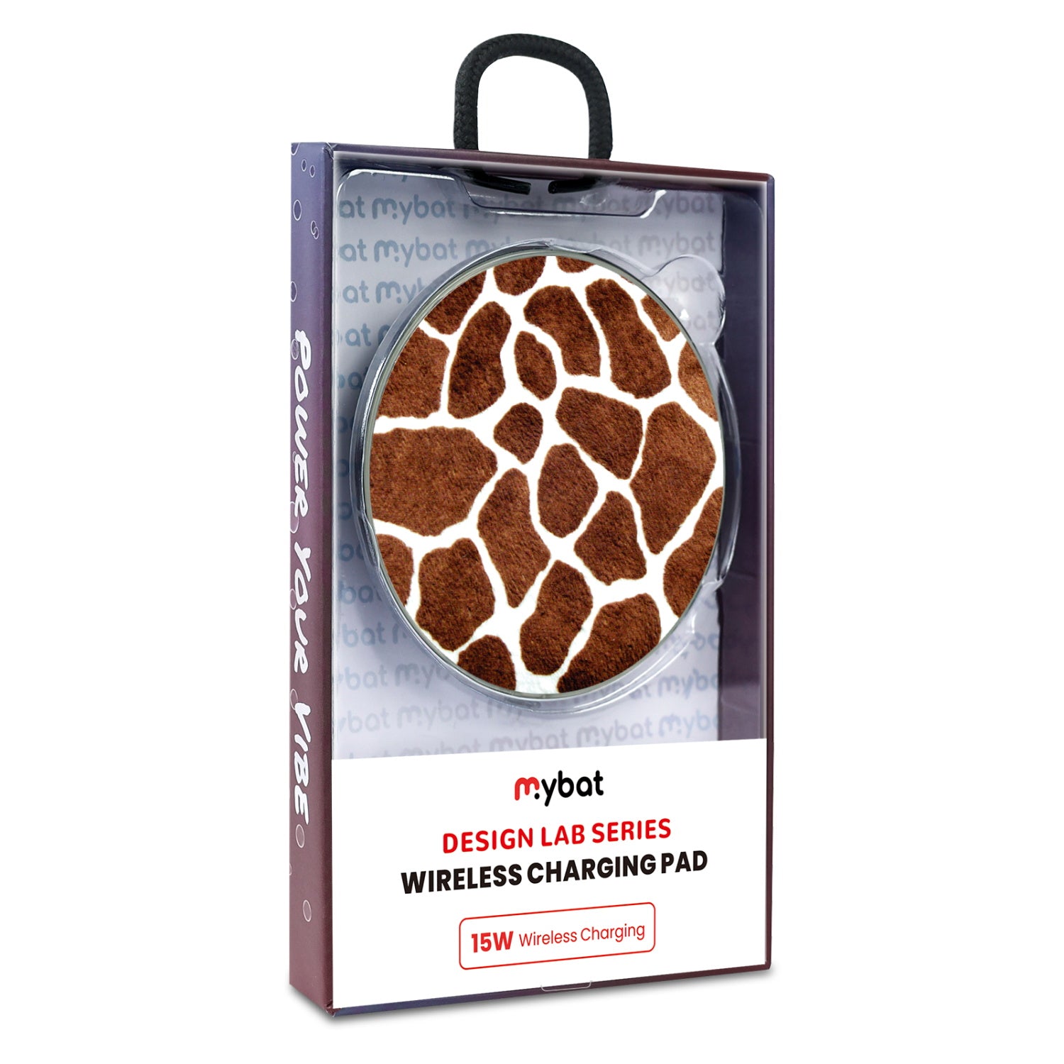 MyBat Design Lab Series Wireless Charging Pad - Silver - Giraffe spots - MCGWIRC22SL-012-9.jpg