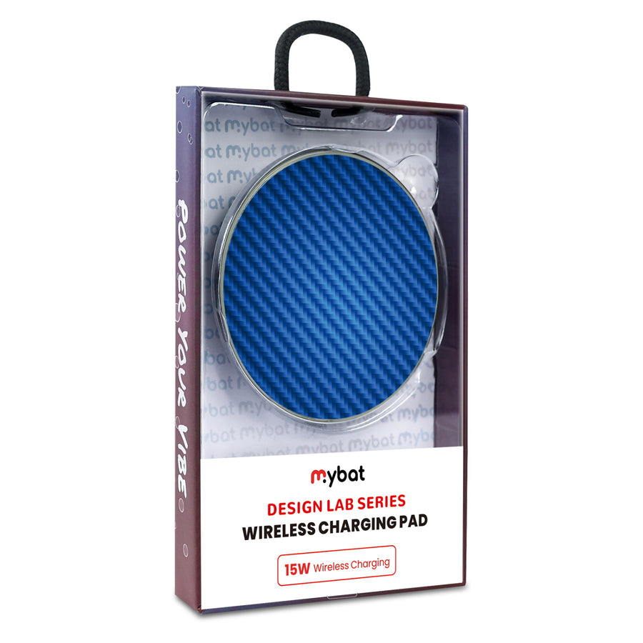 MyBat Design Lab Series Wireless Charging Pad - Silver - Blue Carbon Fiber - MCGWIRC22SL-084-9.jpg
