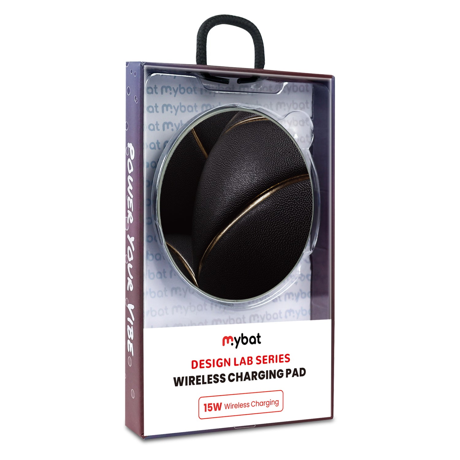 MyBat Design Lab Series Wireless Charging Pad - Silver - Black Basketballs - MCGWIRC22SL-090-9.jpg