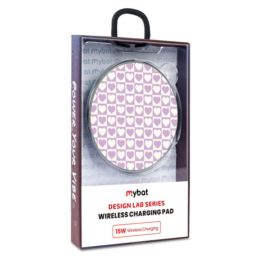 MyBat Design Lab Series Wireless Charging Pad - Silver - Heart Grid - MCGWIRC22SL-339-9.jpg