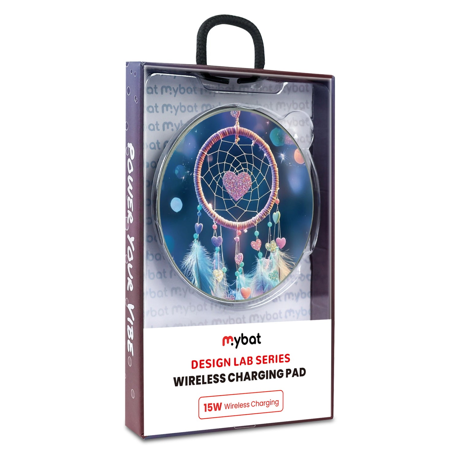 MyBat Design Lab Series Wireless Charging Pad - Silver - Pastel Dreamcatcher - MCGWIRC22SL-376-9.jpg