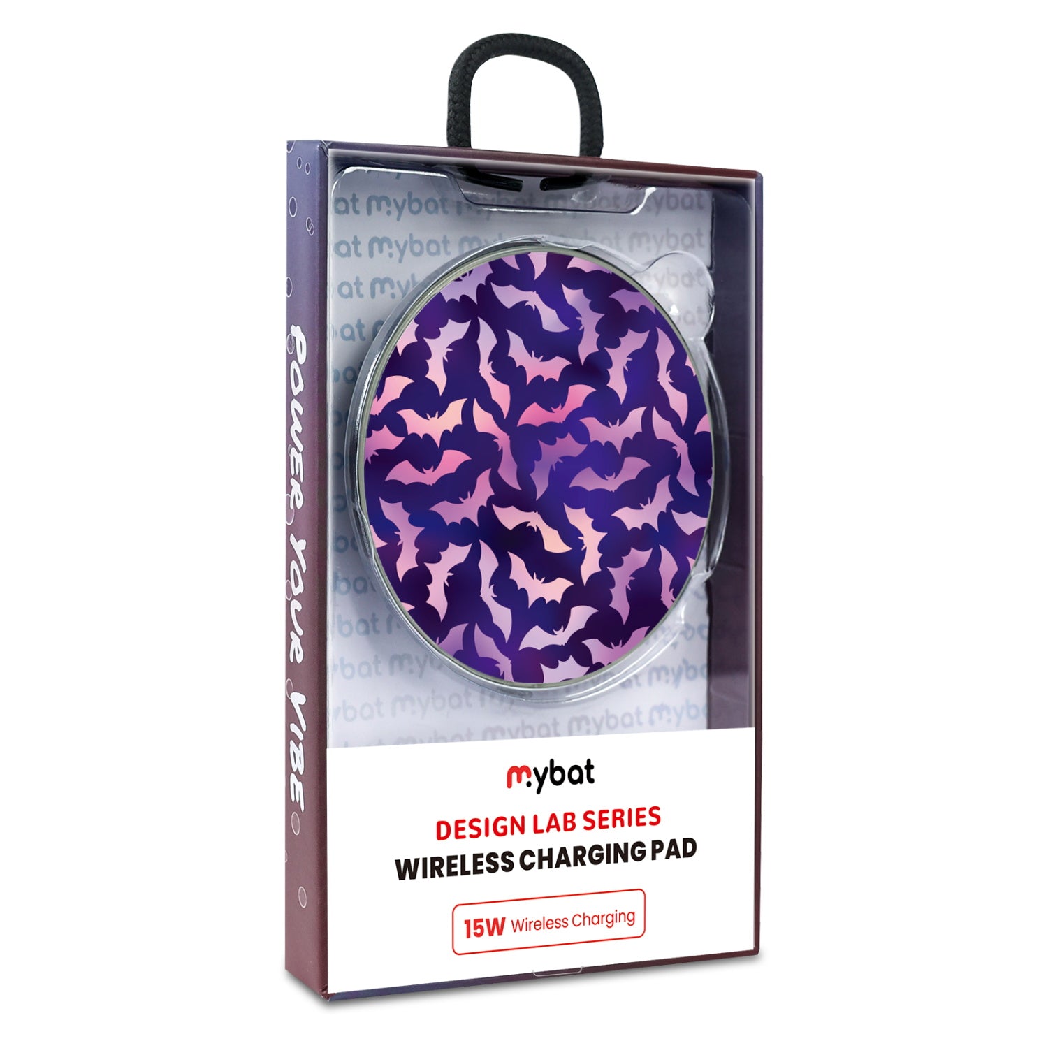 MyBat Design Lab Series Wireless Charging Pad - Silver - Twilight Bats - MCGWIRC22SL-422-9.jpg