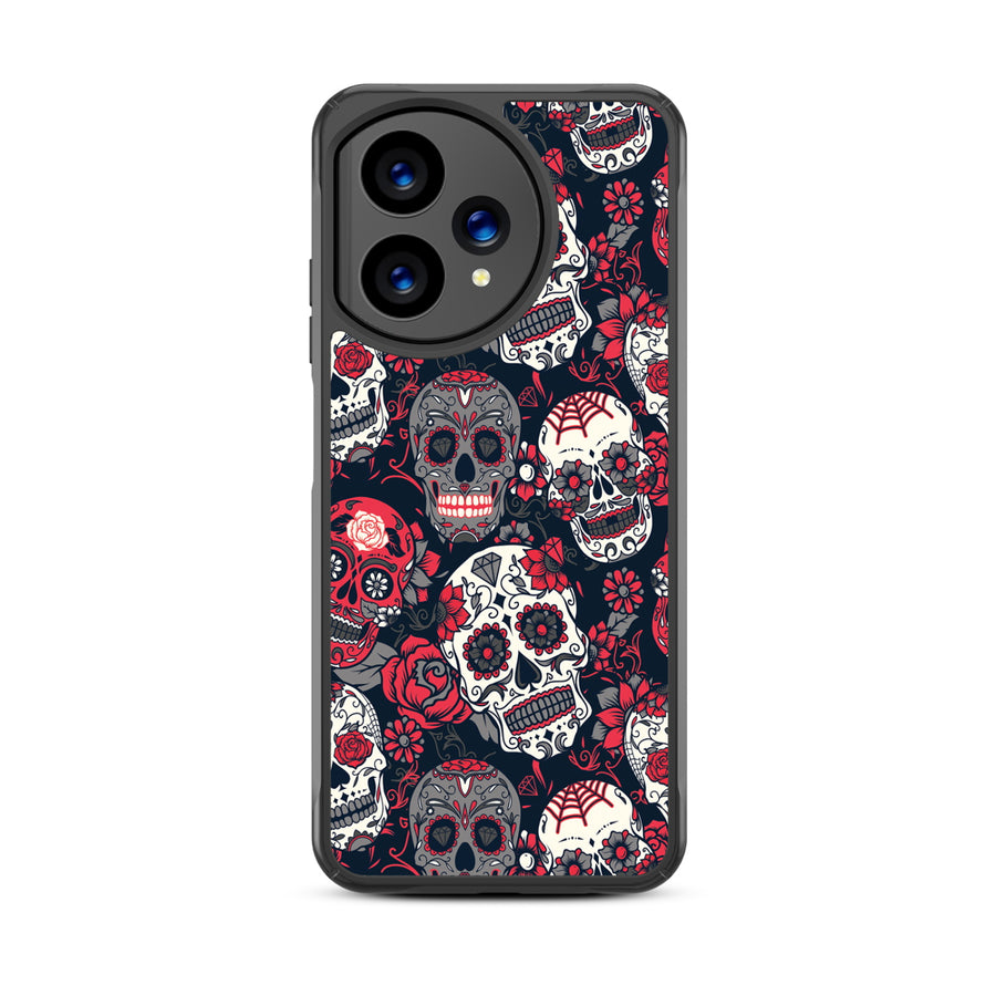 MyBat Design Lab Series Case for Cricket Icon Plus 2026 - Sugar Rose Skulls - MCICON7CSLESMP418-3.jpg