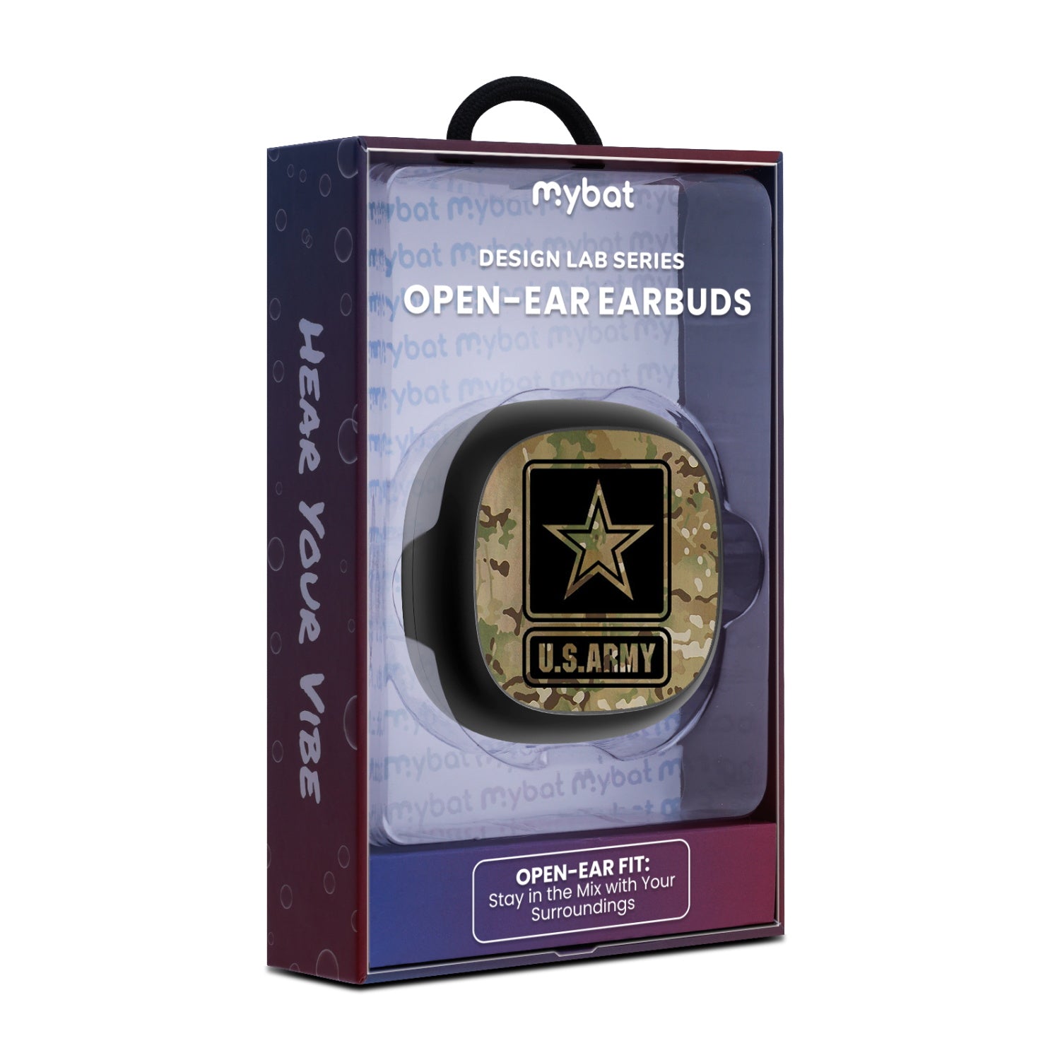MyBat Design Lab Open-Ear Earbuds - Black - U.S. Army - MFHSBTST251-055-10.jpg