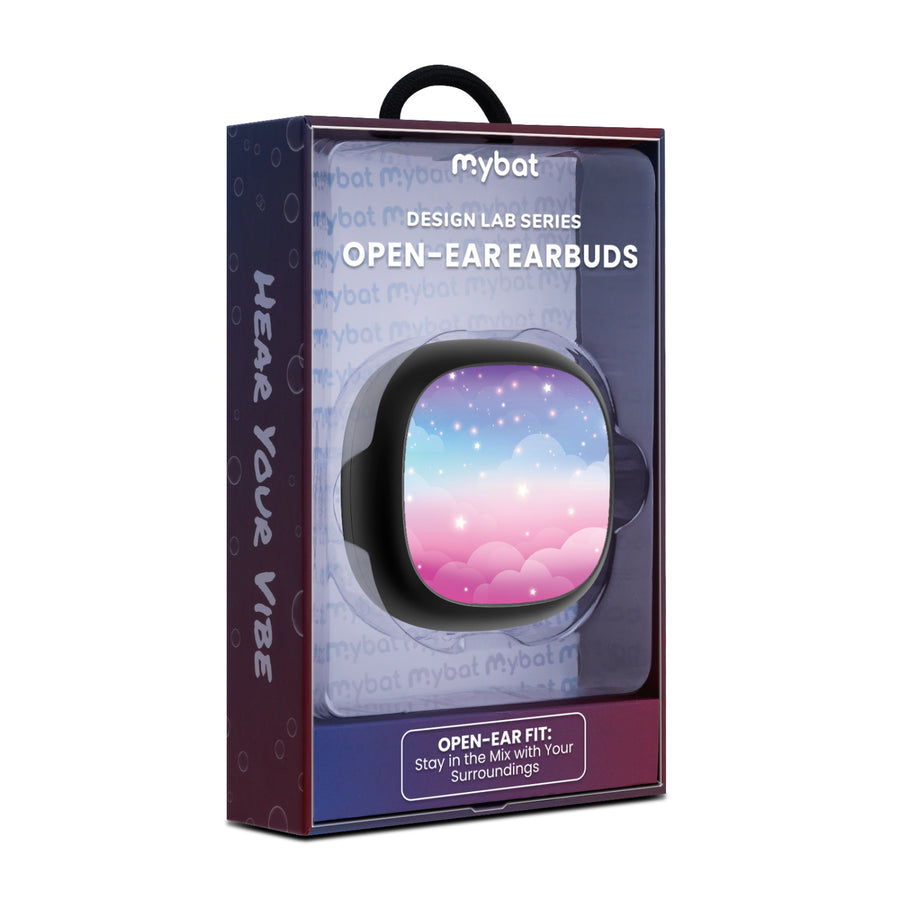 MyBat Design Lab Open-Ear Earbuds - Black - Clouds & Stars - MFHSBTST251-110-10.jpg