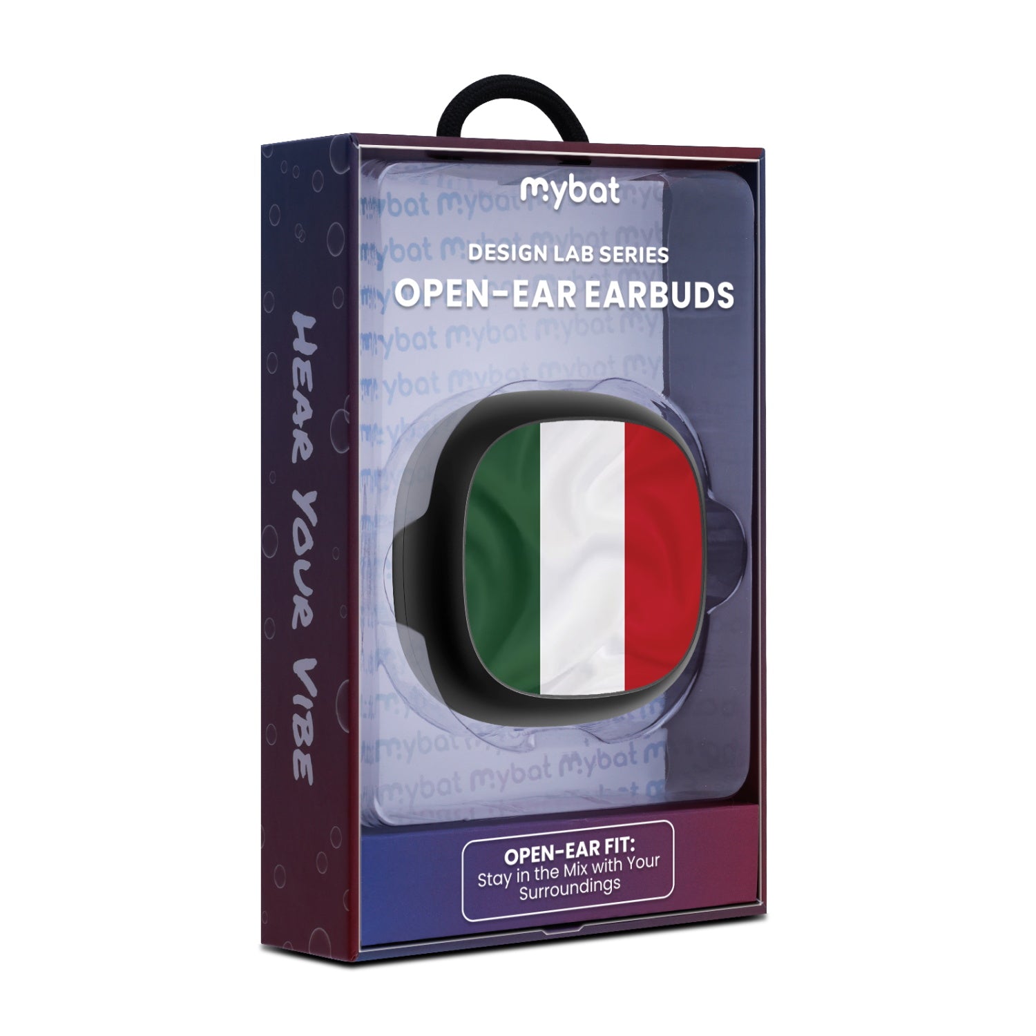 MyBat Design Lab Open-Ear Earbuds - Black - Hungary Flag - MFHSBTST251-149-10.jpg