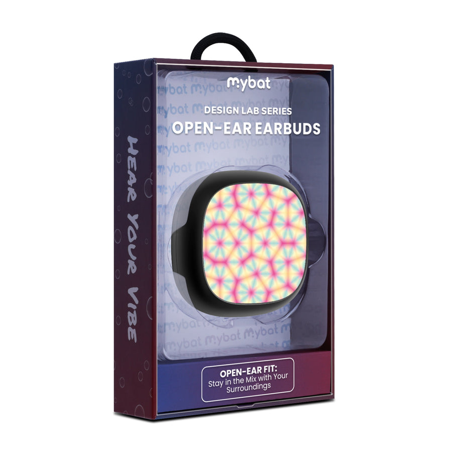 MyBat Design Lab Open-Ear Earbuds - Black - Pastel Prism - MFHSBTST251-496-10.jpg
