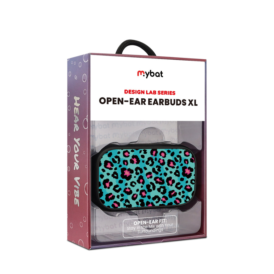 MyBat Design Lab Open-Ear Earbuds XL - Black - Multicolor Leopard - MFHSBTST271-004-10.jpg