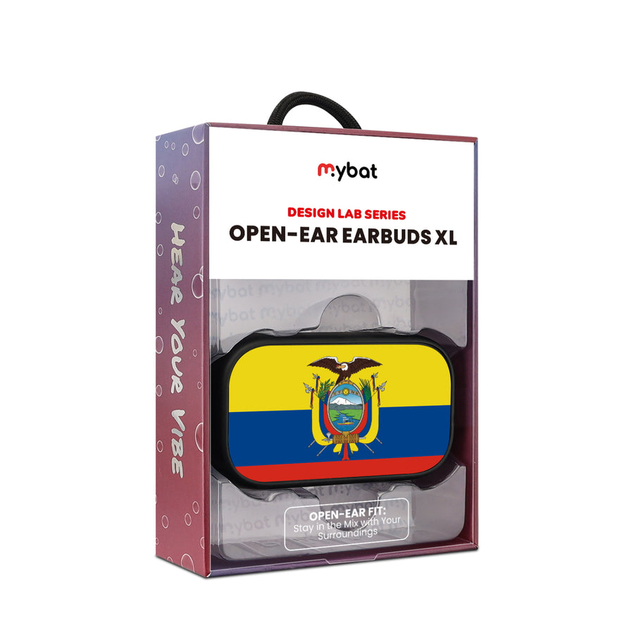 MyBat Design Lab Open-Ear Earbuds XL - Black - Ecuadorean Flag - MFHSBTST271-030-10.jpg