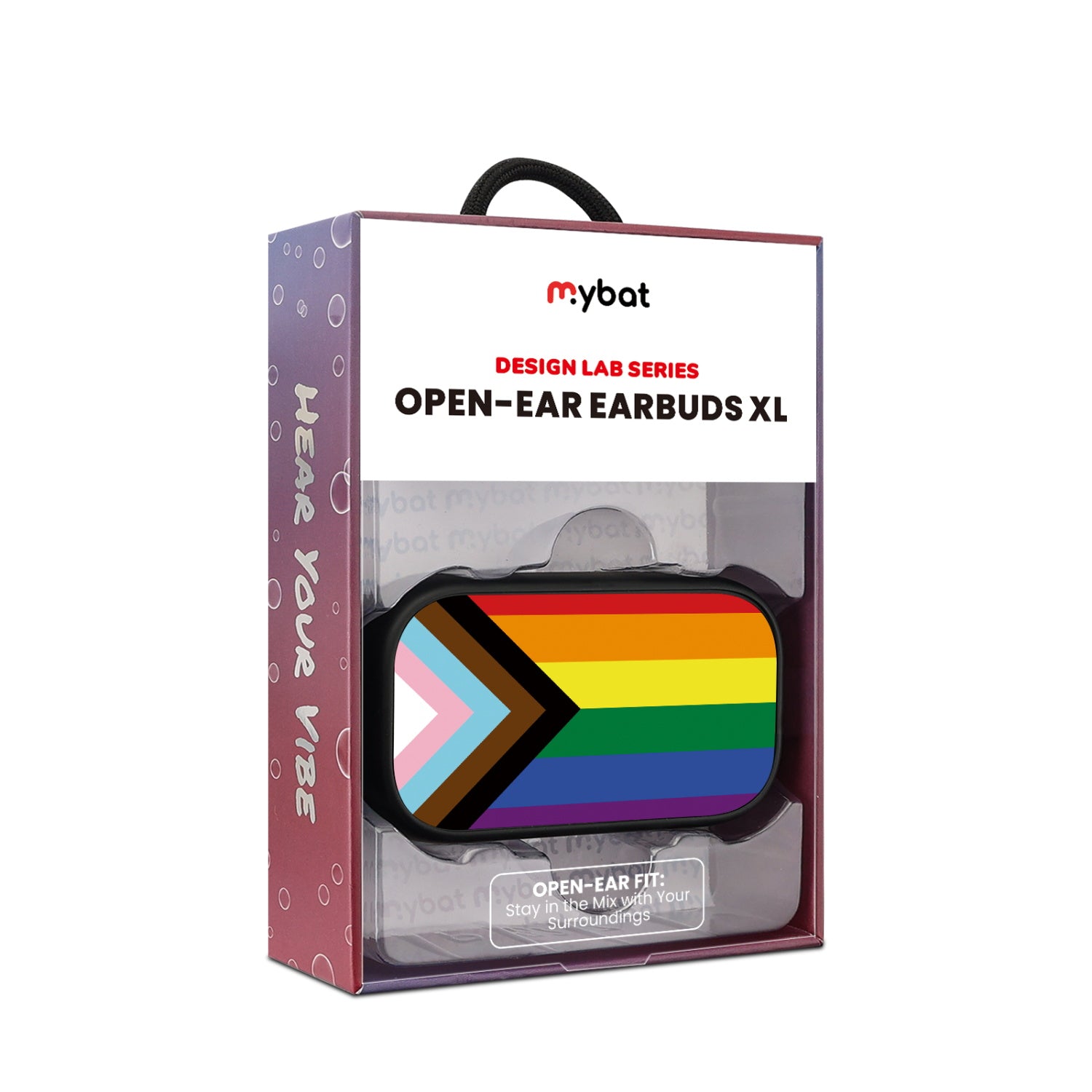 MyBat Design Lab Open-Ear Earbuds XL - Black - LGBTQ+ Flag - MFHSBTST271-034-10.jpg
