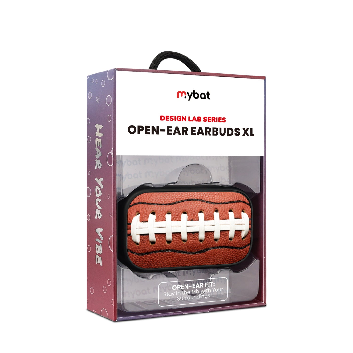 MyBat Design Lab Open-Ear Earbuds XL - Black - Football - MFHSBTST271-089-10.jpg