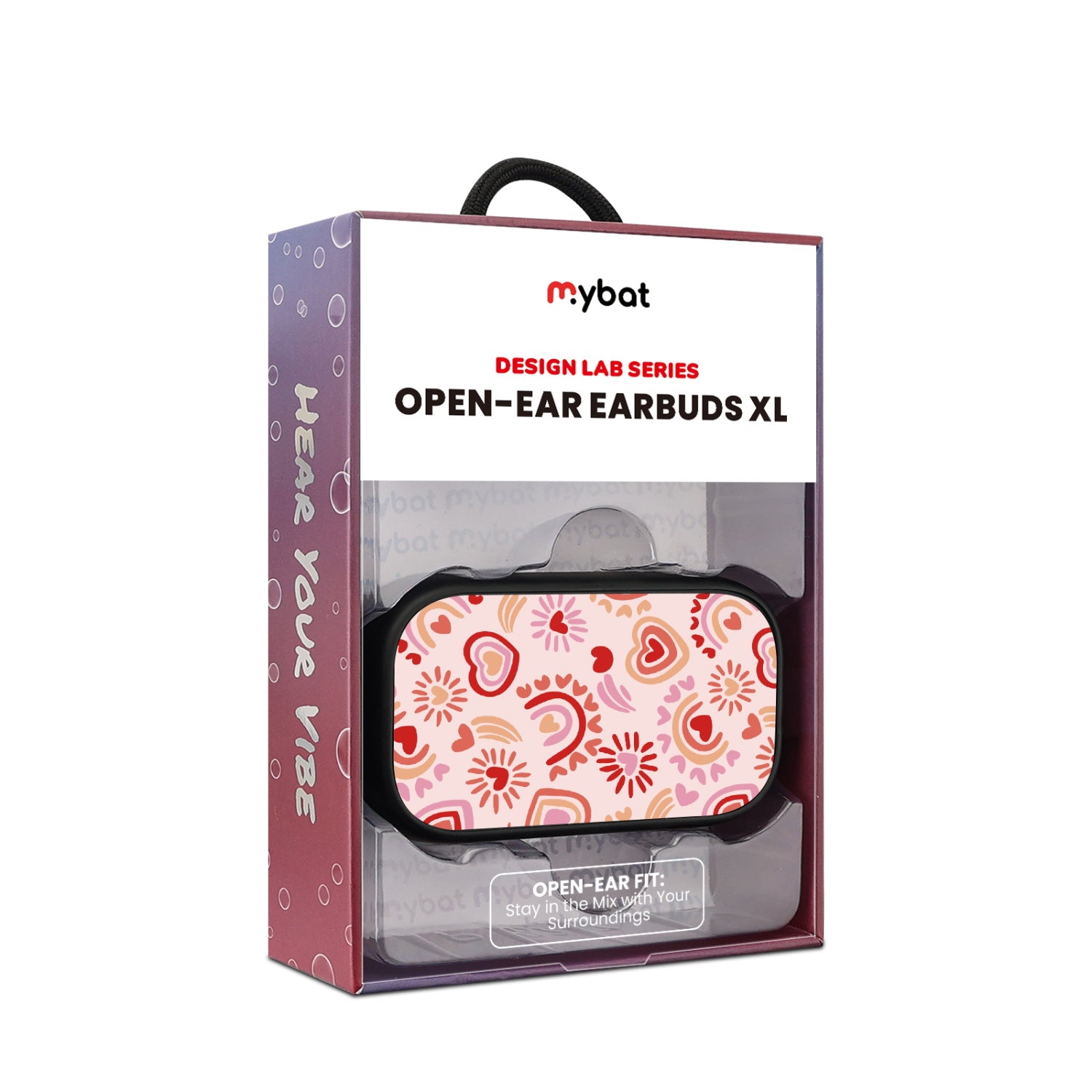 MyBat Design Lab Open-Ear Earbuds XL - Black - Beaming Love - MFHSBTST271-095-10.jpg