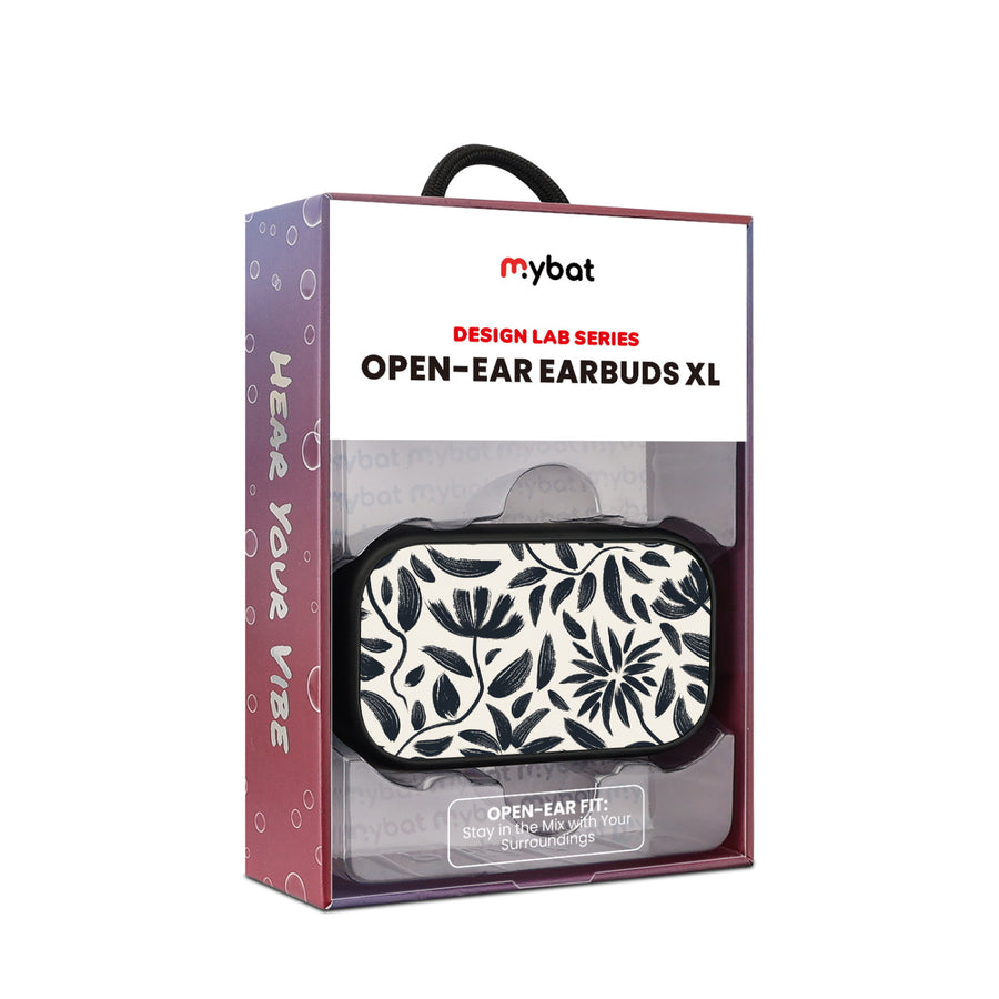MyBat Design Lab Open-Ear Earbuds XL - Black - Vintage Floral - MFHSBTST271-124-10.jpg