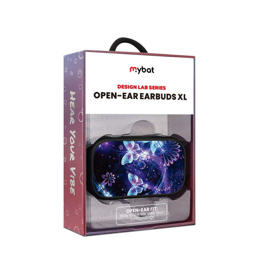 MyBat Design Lab Open-Ear Earbuds XL - Black - Butterfly Magic - MFHSBTST271-164-10.jpg