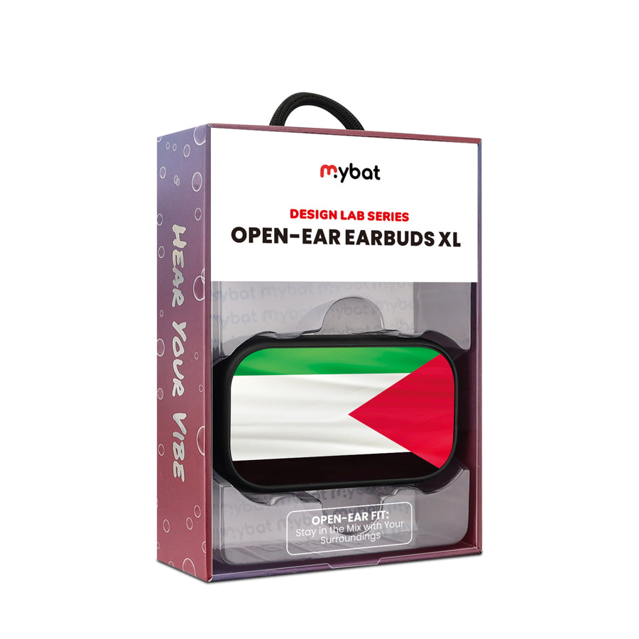 MyBat Design Lab Open-Ear Earbuds XL - Black - Palestine Flag - MFHSBTST271-306-10.jpg