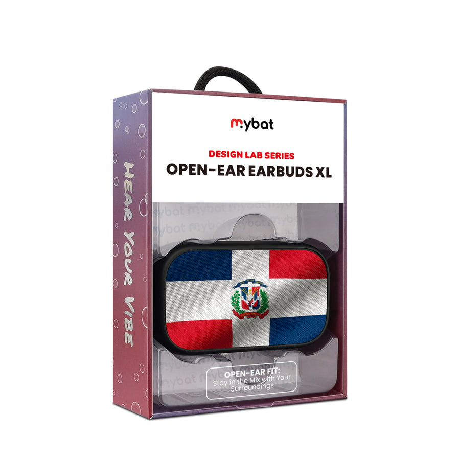 MyBat Design Lab Open-Ear Earbuds XL - Black - Dominican Republic Flag - MFHSBTST271-307-10.jpg