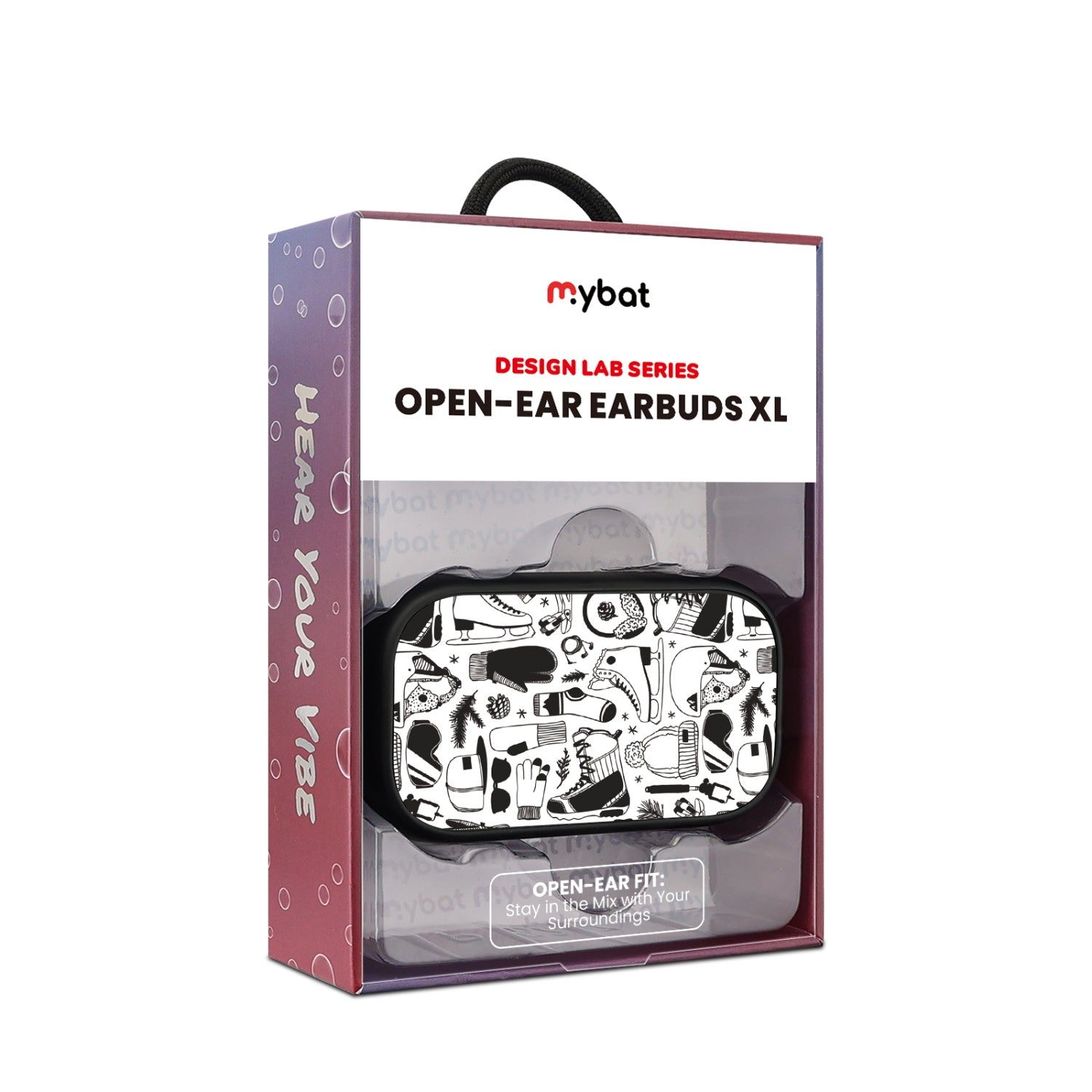 MyBat Design Lab Open-Ear Earbuds XL - Black - Hit the Slopes - MFHSBTST271-325-10.jpg