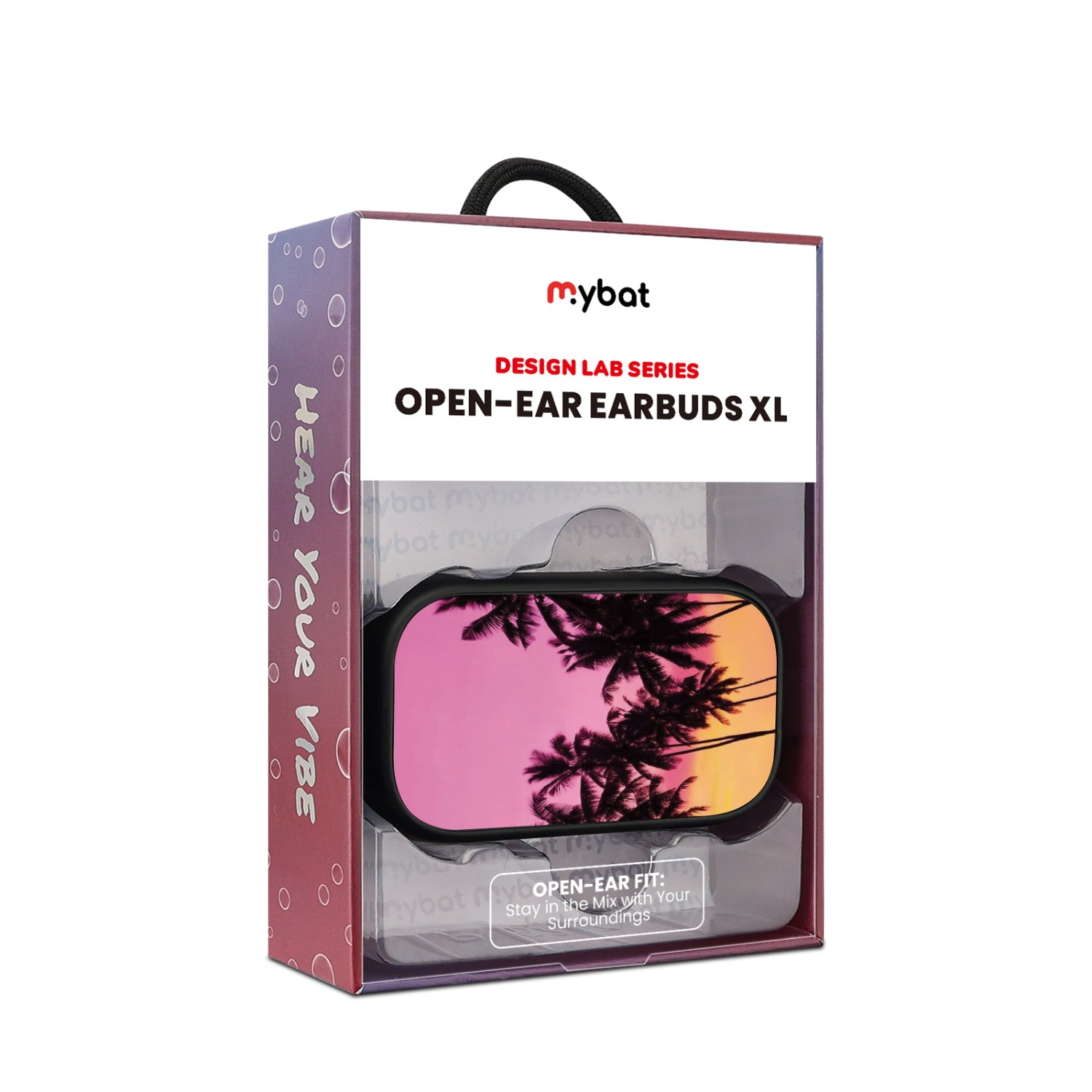 MyBat Design Lab Open-Ear Earbuds XL - Black - Hello Summer - MFHSBTST271-386-10.jpg