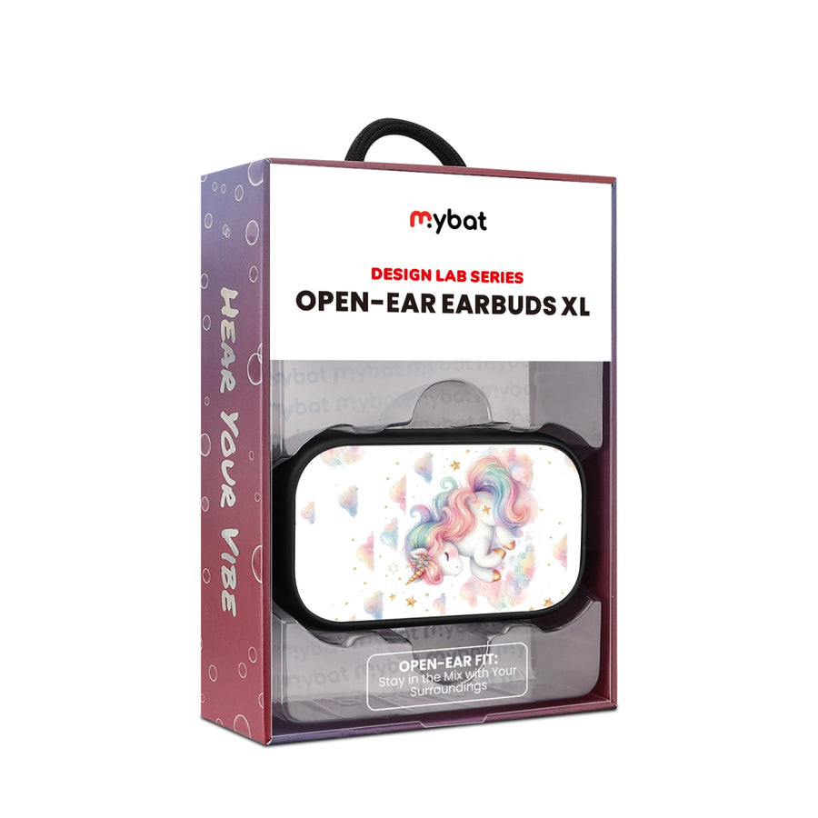 MyBat Design Lab Open-Ear Earbuds XL - Black - Rainbow Unicorn - MFHSBTST271-392-10.jpg