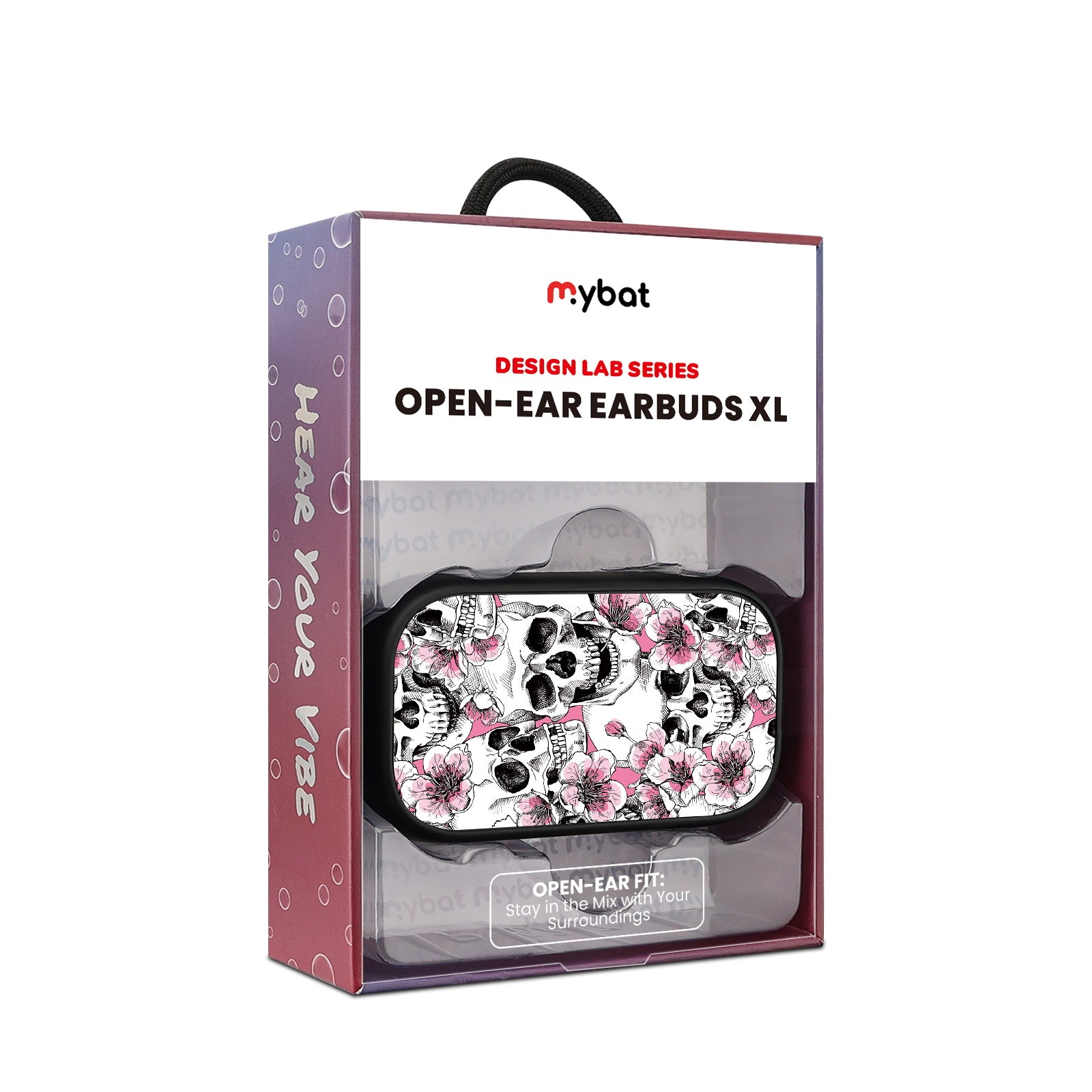 MyBat Design Lab Open-Ear Earbuds XL - Black - Death Blooms - MFHSBTST271-419-10.jpg