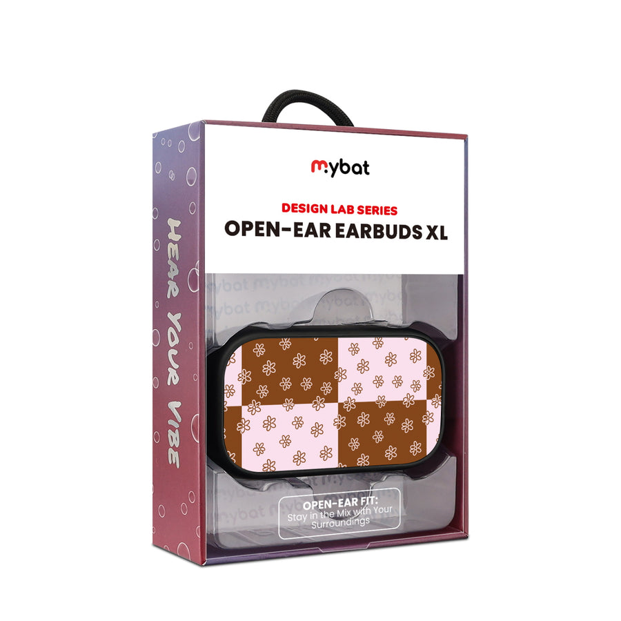 MyBat Design Lab Open-Ear Earbuds XL - Black - Flower Patches - MFHSBTST271-484-10.jpg