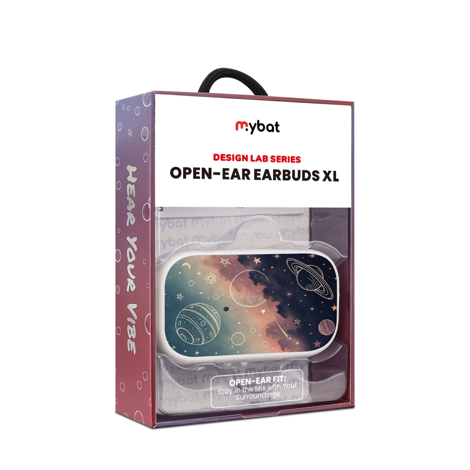 MyBat Design Lab Open-Ear Earbuds XL - White - Planets and Stars - MFHSBTST272-356-10.jpg