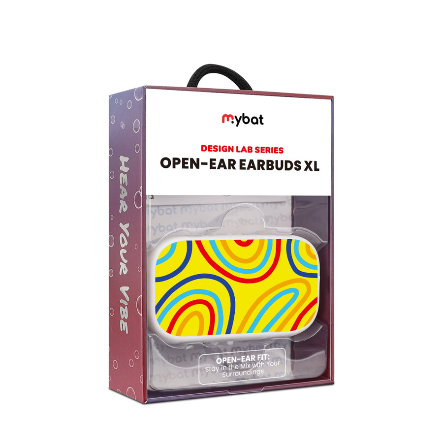 MyBat Design Lab Open-Ear Earbuds XL - White- Rainbow Waves - MFHSBTST272-499-10.jpg