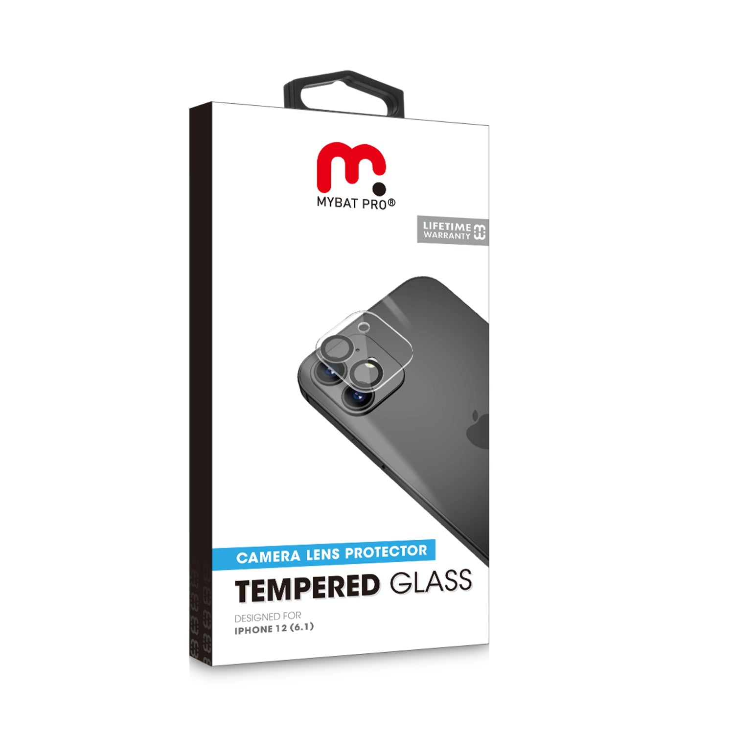 MyBat Pro Tempered Glass Lens Protector (2.5D) for Apple iPhone 12 - Clear - MIP12MSCLE140-11.jpg