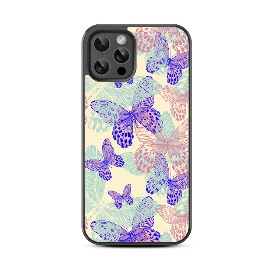 MyBat Design Lab Series Case for Apple iPhone 12 / 12 Pro (6.1) - Butterflies - MIP12PCSLESM019-3.jpg