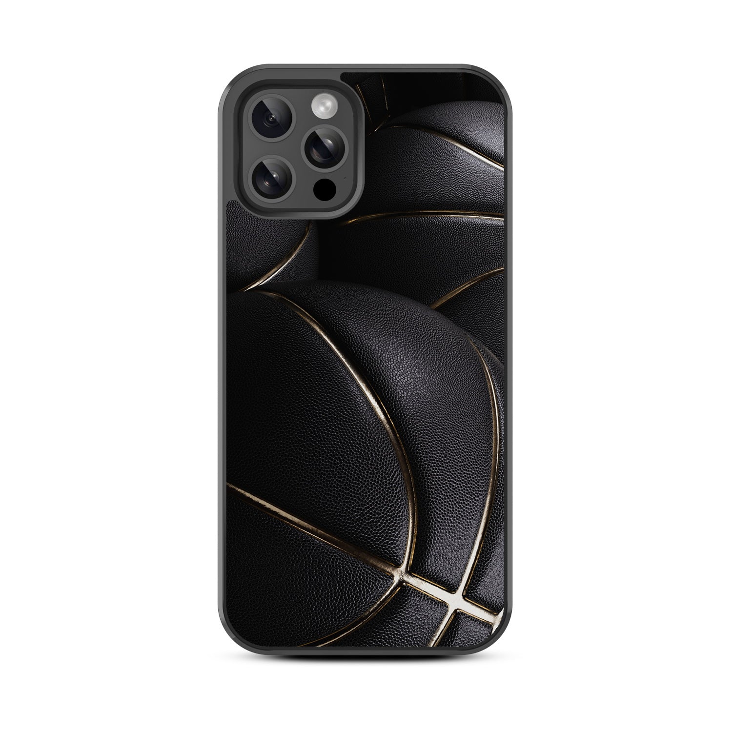 MyBat Design Lab Series Case for Apple iPhone 12 / 12 Pro (6.1) - Black Basketballs - MIP12PCSLESM090-3.jpg