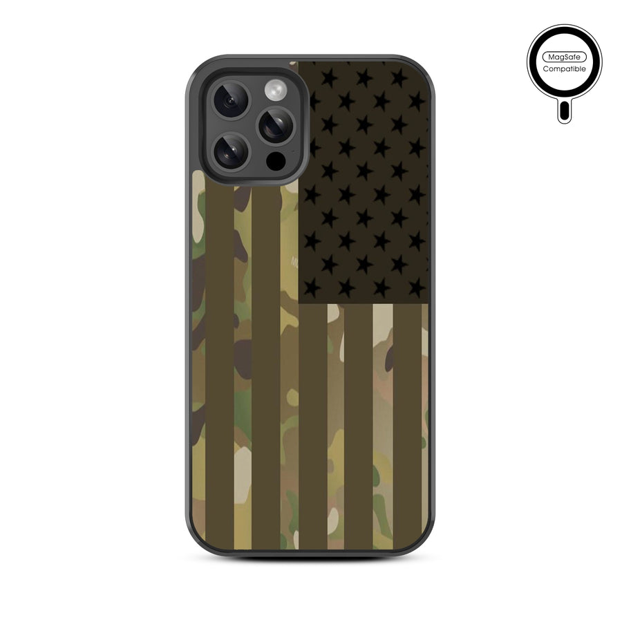 MyBat Design Lab Series MagSafe Case for Apple iPhone 12 / 12 Pro (6.1) - Military Camouflage American Flag - MIP12PCSLESMSM054-3.jpg