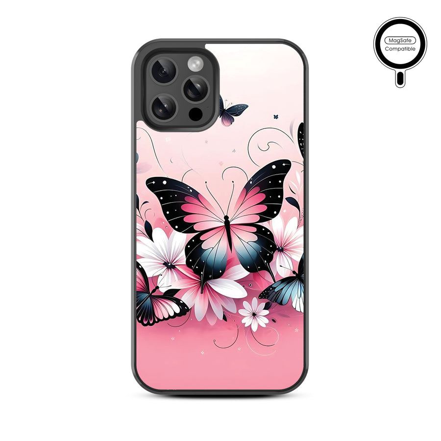 MyBat Design Lab Series MagSafe Case for Apple iPhone 12 / 12 Pro (6.1) - Butterfly Bouquet - MIP12PCSLESMSM184-3.jpg