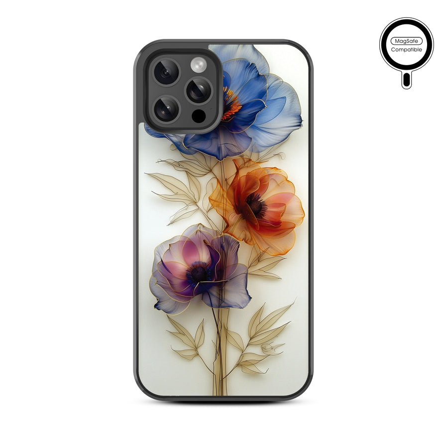 MyBat Design Lab Series MagSafe Case for Apple iPhone 12 / 12 Pro (6.1) - Pressed Flowers - MIP12PCSLESMSM185-3.jpg