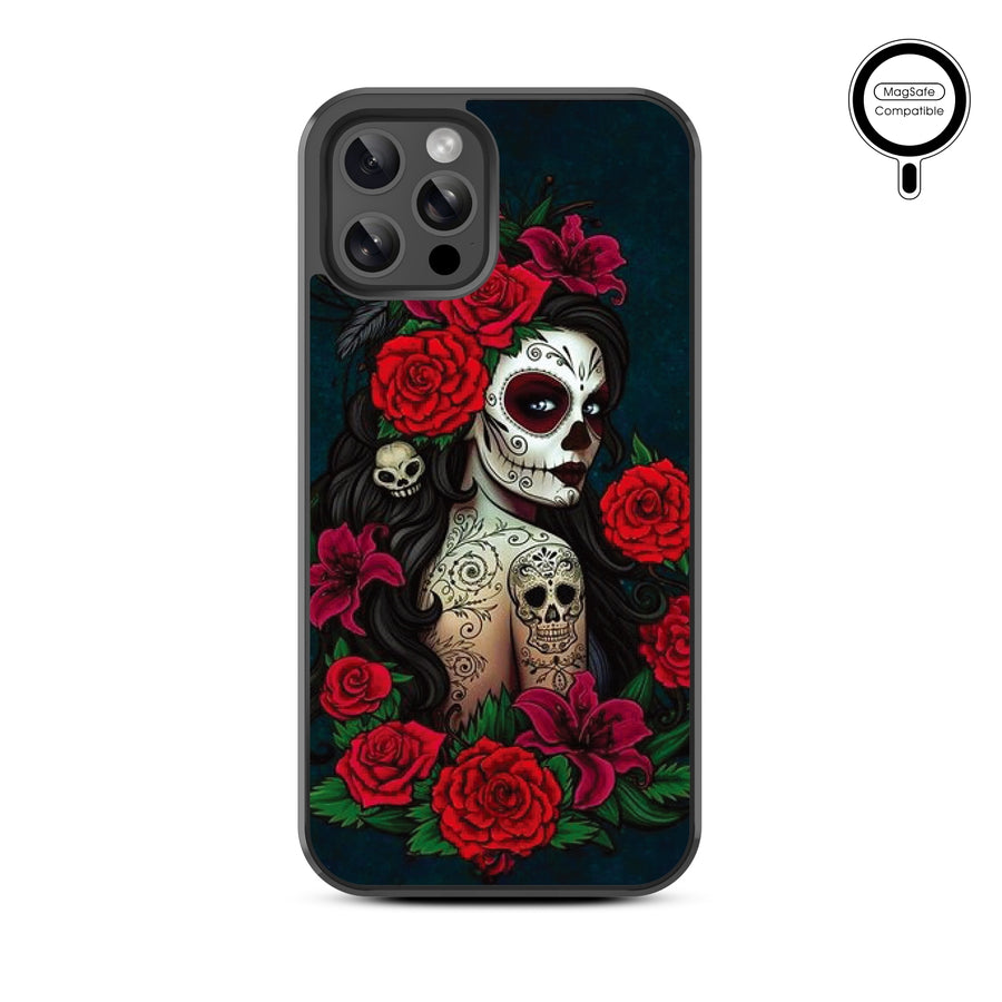 MyBat Design Lab Series MagSafe Case for Apple iPhone 12 / 12 Pro (6.1) - Lady Of The Dead - MIP12PCSLESMSM189-3.jpg