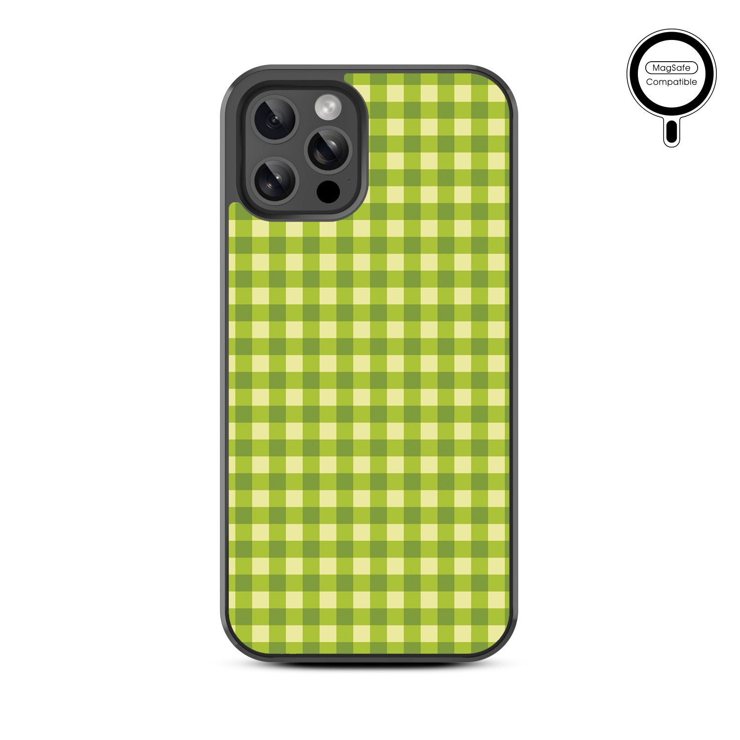 MyBat Design Lab Series MagSafe Case for Apple iPhone 12 / 12 Pro - Green Gingham - MIP12PCSLESMSM476-3.jpg