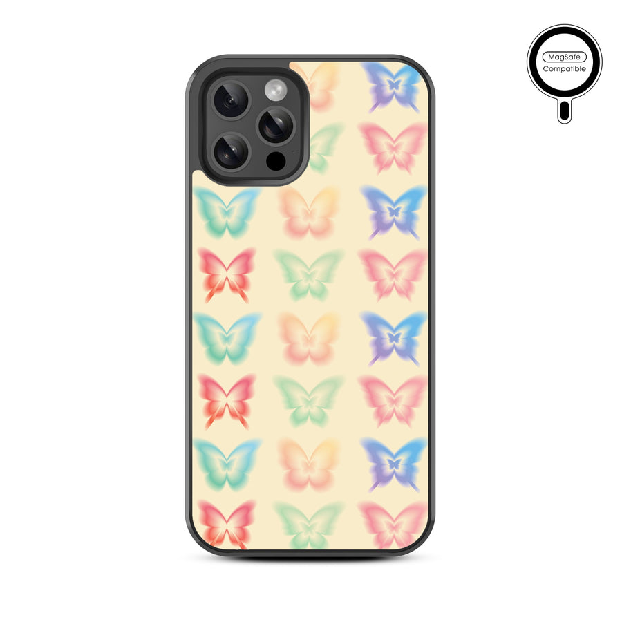 MyBat Design Lab Series MagSafe Case for Apple iPhone 12 / 12 Pro - Technicolor Butterflies - MIP12PCSLESMSM487-3.jpg