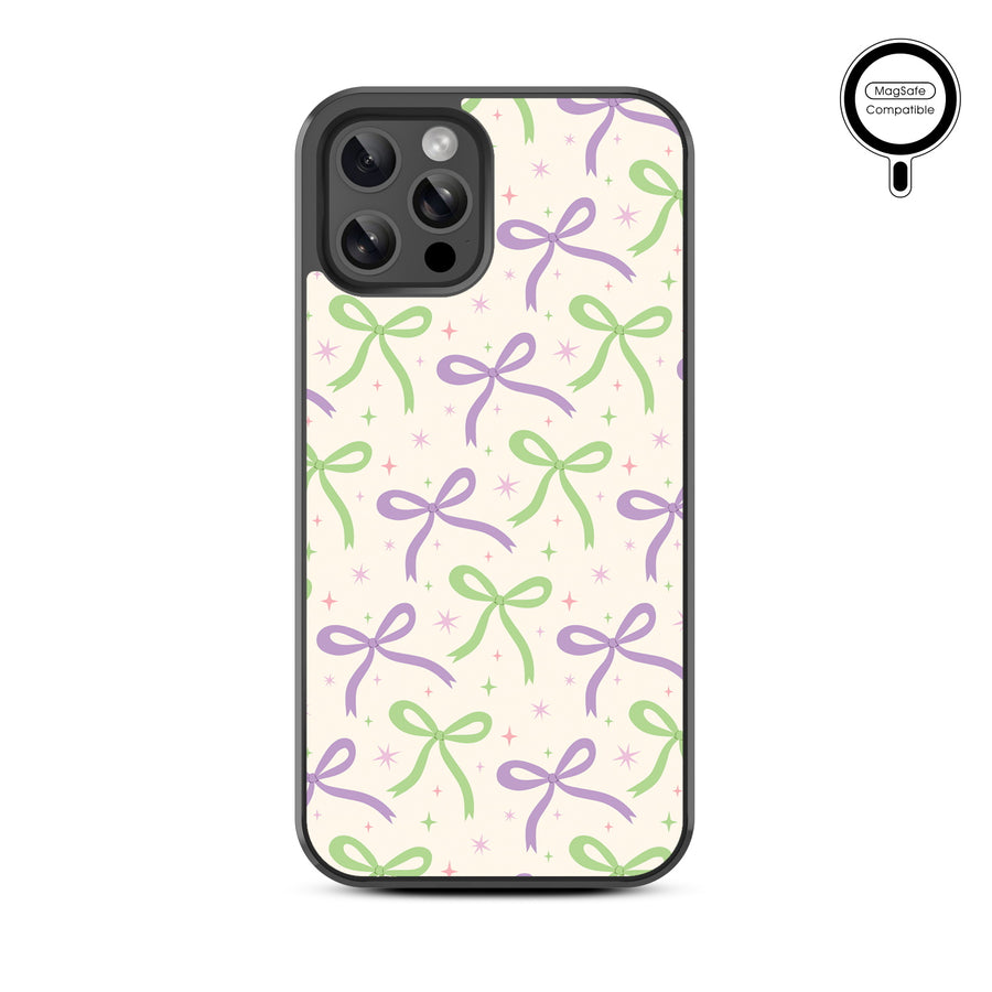 MyBat Design Lab Series MagSafe Case for Apple iPhone 12 / 12 Pro - Blooming Bows - MIP12PCSLESMSM493-3.jpg