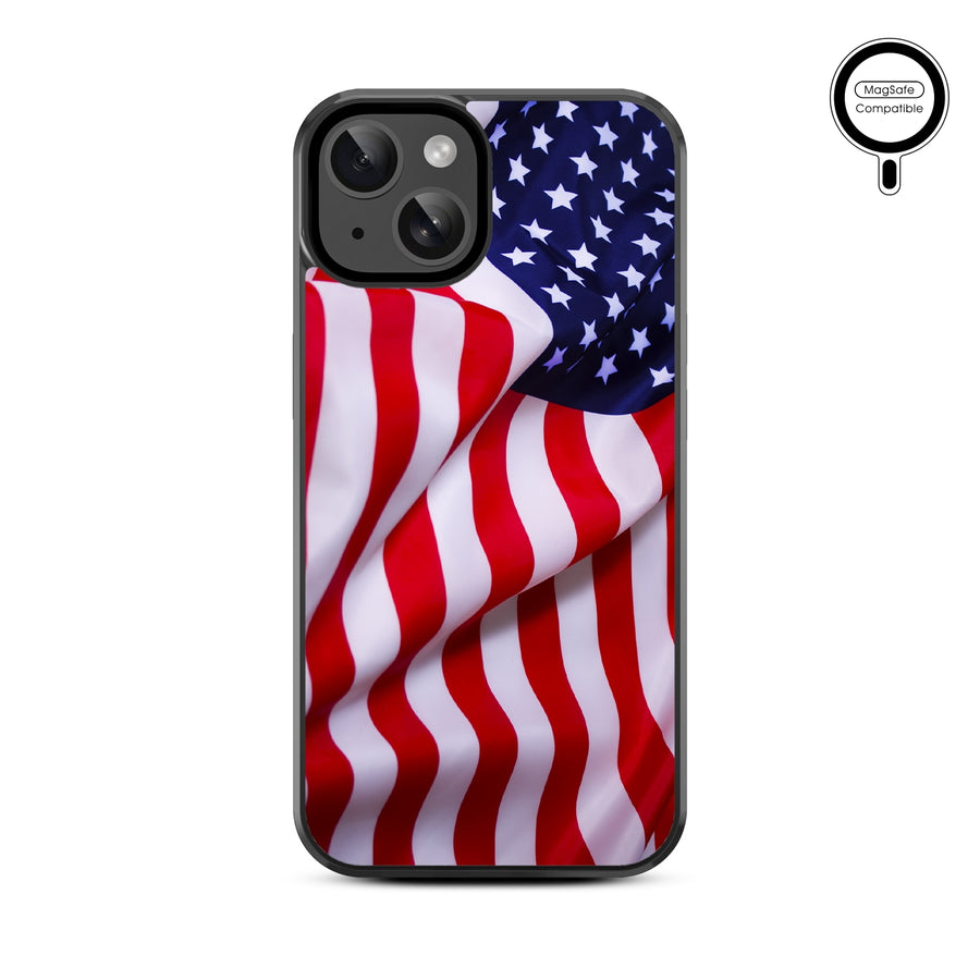 MyBat Design Lab Series MagSafe Case for Apple iPhone 17e / 16e / 14 / 13 - Stars & Stripes - MIP13CSLESMSM042-3.jpg